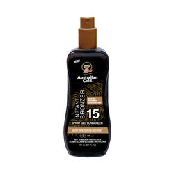 AUSTRALIAN GOLD TRAVEL SIZE SPF 15 Spray Gel with Bronzer żel w sprayu do opalania z bronzerem 100ml