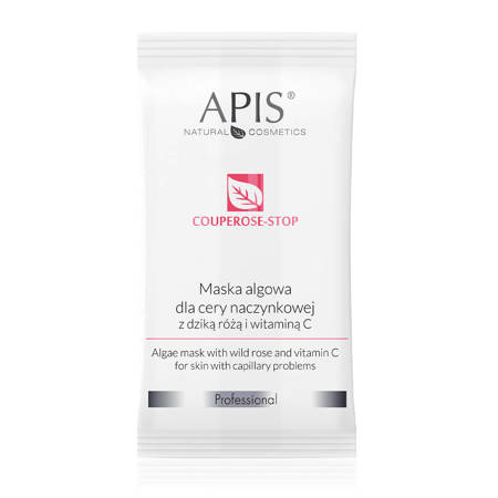 APIS Couperose-Stop maska algowa do cery naczynkowej z dziką różą i witaminą C 20g