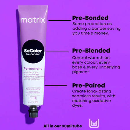 MATRIX SoColor Pre-Bonded Permanent Hair Colour 508NA 90ml